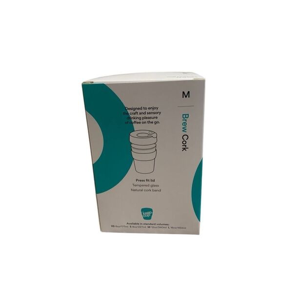 Keepcup Reusable Glass Coffee Cup Black 12Oz - Picture 4 of 5